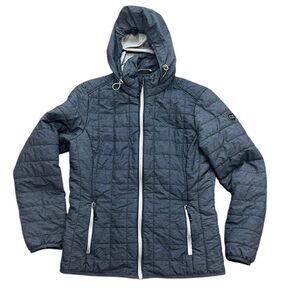 Cutter & Buck Women’s M Packable Puffer Jacket with Google Logo CB Blue Gray
